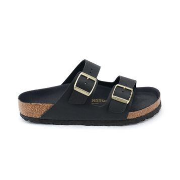 Birkenstock Arizona Birko-Flor Embossed 1029282 Saffiano Black Siyah Kadın Terlik