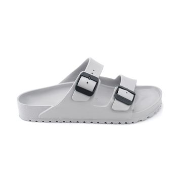 Birkenstock Arizona EVA Stealth Buckle 1029791 Stone Coin/Black Gri-Siyah Erkek Terlik