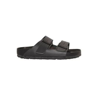 Birkenstock Arizona Exquisite 1026843 Black Siyah Hakiki Deri Unisex Çift Bantlı Terlik