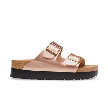 Birkenstock Arizona Flex Platform BF 1031270 Electric Metallic Copper Bakır Kadın Terlik