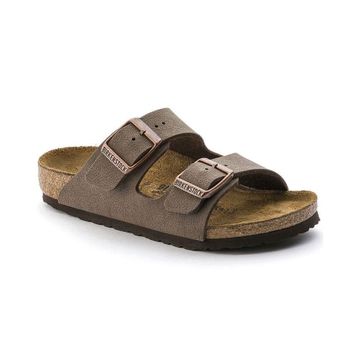 Birkenstock Arizona Kids BF Nubuck 552893 Mocha Kahverengi Çocuk Çift Bantlı Terlik