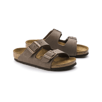 Birkenstock Arizona Kids BF Nubuck 552893 Mocha Kahverengi Çocuk Çift Bantlı Terlik