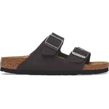 Birkenstock Arizona SFB NU 1019035 Black Siyah Nubuk Deri Unisex Terlik