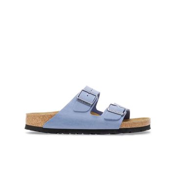 Birkenstock Arizona Soft Footbed 1030864 Elemental Blue Mavi Yağlı Nubuk Deri Unisex Çift Bantlı Terlik