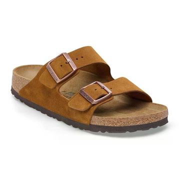 Birkenstock Arizona VL 1027162 Mink Vizon Süet Unisex Çift Bantlı Terlik