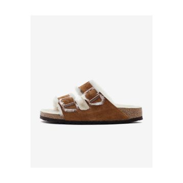 Birkenstock Arizona VL Shearling 1001135 Mink Vizon Süet Unisex Çift Bantlı Terlik