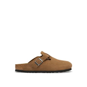 Birkenstock Boston 1032795 Dark Tea Koyu Kahverengi Süet Deri Unisex Terlik