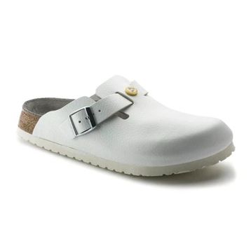 Birkenstock Boston ESD NL 061360 Black Siyah Hakiki Deri Unisex Kapalı Terlik