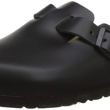 Birkenstock Boston NL 060193 Black Siyah Hakiki Deri Unisex Kapalı Terlik