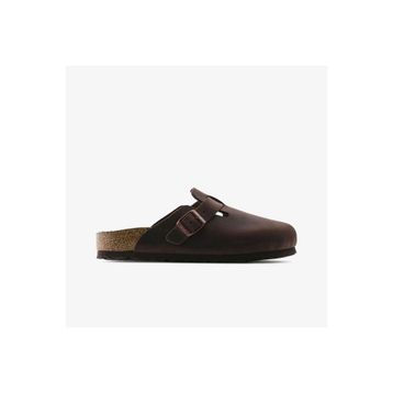 Birkenstock Boston Soft Footbed 159713 Habana Kahverengi Yağlı Deri Unisex Kapalı Terlik