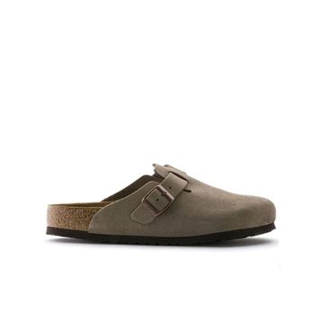 Birkenstock Boston Soft Footbed 560773 Taupe Vizon Süet Deri Unisex Terlik