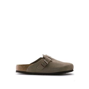 Birkenstock Boston Soft Footbed 560773 Taupe Vizon Süet Deri Unisex Terlik