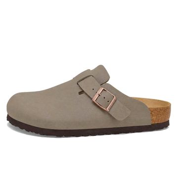 Birkenstock Boston TEX 1033068 Stone Taş Beji Birko-Flor Nubuk Unisex Kapalı Terlik