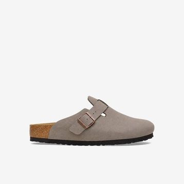 Birkenstock Boston TEX 1033068 Stone Taş Beji Birko-Flor Nubuk Unisex Kapalı Terlik