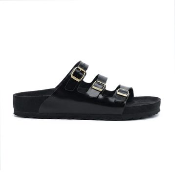 Birkenstock Florida Exquisite 1029371 High Shine Black Siyah Kadın Terlik