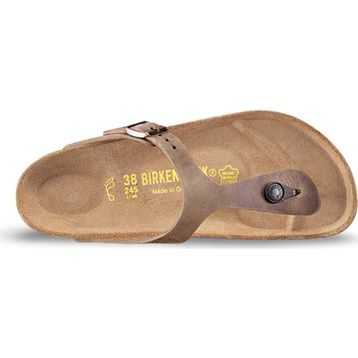Birkenstock Gizeh LEOI 943811 Tobacco Brown Kahverengi Yağlı Nubuk Deri Unisex Parmak Arası Terlik
