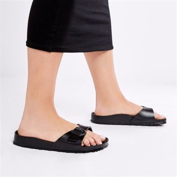 Birkenstock Madrid 128163 Siyah Kadın Terlik