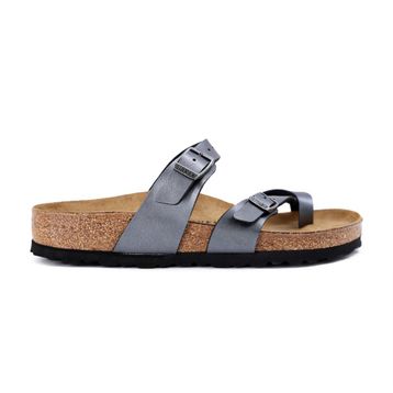 Birkenstock Mayari BF Metallic 1032819 Metallic Black Siyah Kadın Parmak Arası Terlik