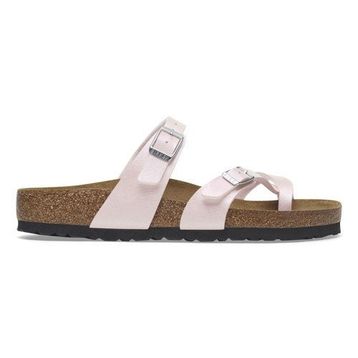 Birkenstock Mayari BF Saffiano Iridescent 1029258 Light Rose Pembe Kadın Parmak Arası Terlik