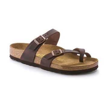 Birkenstock Mayari LEOI 171321 Habana Kahverengi Unisex Parmak Arası Terlik
