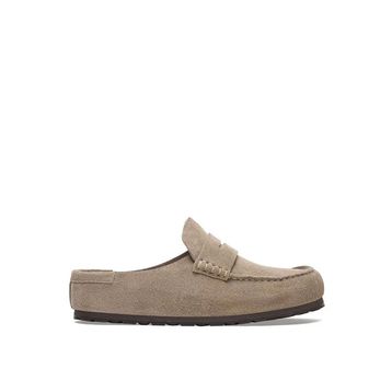 Birkenstock Naples Wrapped 1029710 Taupe Vizon Süet Deri Unisex Kapalı Terlik