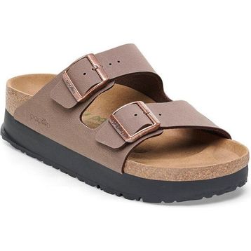 Birkenstock Papillio Arizona Flex Platform 1027417 Mocca Kahverengi Birko-Flor Kadın Çift Bantlı Terlik