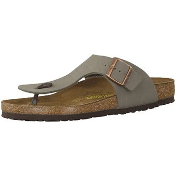 Birkenstock Ramses BF NU 044051 Stone Gri Birko-Flor Nubuk Erkek Parmak Arası Terlik