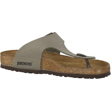 Birkenstock Ramses BF NU 044051 Stone Gri Birko-Flor Nubuk Erkek Parmak Arası Terlik