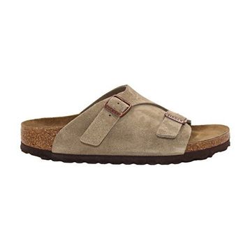 Birkenstock Zürich VL 050463 Taupe Vizon Süet Unisex Kalın Bantlı Terlik