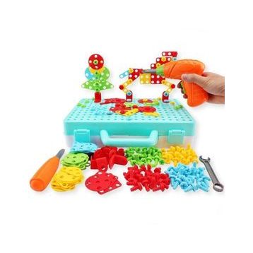 Birlik Oyuncak Hayvanlar 3D Stem Creative Eğitici Matkap Seti