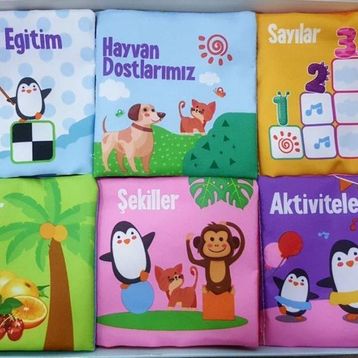 Birlik Oyuncak Yumuşak Hışırtılı İlk Kitaplarım Serisi Bebeğimin İlk Kitapçık Seti