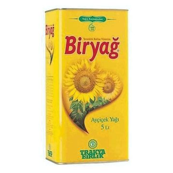 Biryağ 5 lt Ayçiçek Yağı Teneke