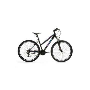 Bisan Athena 43 cm V 27.5 Jant 21 Vites Parlak Siyah Mavi Mor Dağ Bisikleti