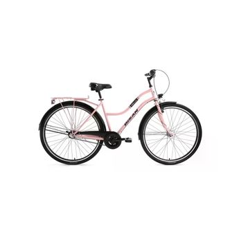 Bisan Bella 34 cm V 24 Jant 3 Vites Pudra Pembe Siyah Kadın Şehir Bisikleti