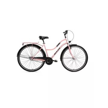 Bisan Bella 34 cm V 24 Jant 3 Vites Pudra Pembe Siyah Kadın Şehir Bisikleti