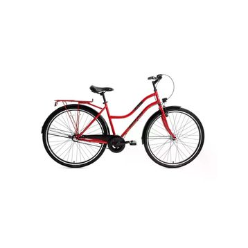 Bisan Bella 42 cm V 26 Jant 3 Vites Kırmızı Siyah Kadın Şehir Bisikleti