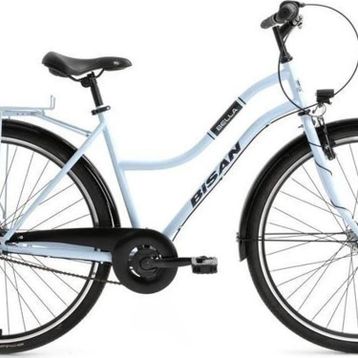 Bisan Bella 46 cm V 28 Jant 3 Vites Buz Mavi Siyah Kadın Şehir Bisikleti