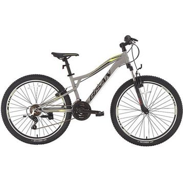 Bisan Buffalo 37 cm V 27.5 Jant 21 Vites Açık Gri Siyah Sarı Dağ Bisikleti