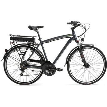 Bisan Comet 52 cm V 28 Jant 21 Vites Parlak Gri Sarı Elektrikli Bisiklet