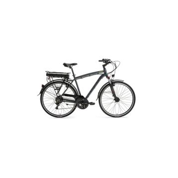 Bisan Comet 52 cm V 28 Jant Parlak Gri Sarı Elektrikli Bisiklet