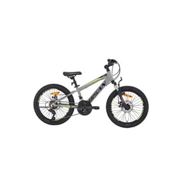Bisan Cooper 28 cm MD 20 Jant 21 Vites Açık Gri Siyah Sarı Çocuk Bisikleti