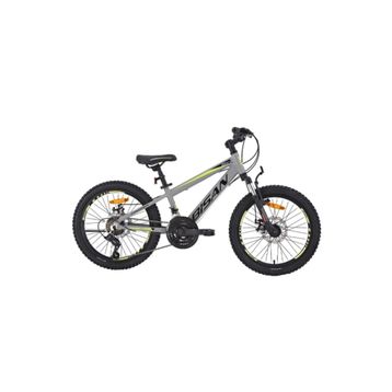 Bisan Cooper 28 cm MD 20 Jant 21 Vites Açık Gri Siyah Sarı Çocuk Bisikleti