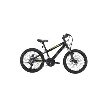 Bisan Cooper 30 cm HD 24 Jant 21 Vites Mat Siyah Sarı Çocuk Bisikleti
