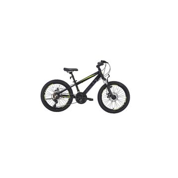 Bisan Cooper 30 cm MD 24 Jant 21 Vites Mat Siyah Sarı Çocuk Bisikleti