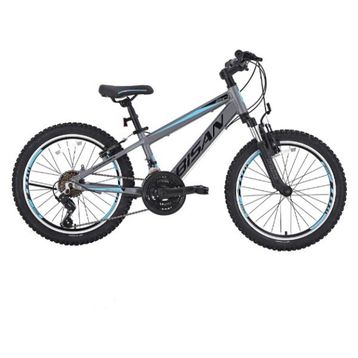 Bisan Cooper 30 cm V 24 Jant 21 Vites Füme Siyah Mavi Çocuk Bisikleti