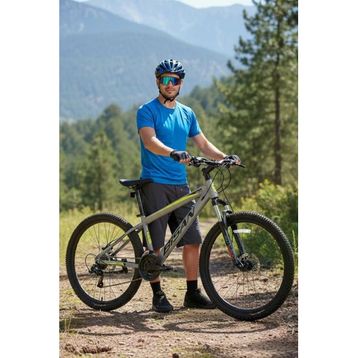 Bisan Cooper 35 cm HD 26 Jant 21 Vites Açık Gri Siyah Sarı Dağ Bisikleti