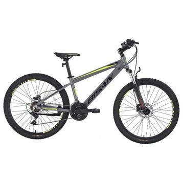Bisan Cooper 35 cm HD 26 Jant 21 Vites Açık Gri Siyah Sarı Dağ Bisikleti