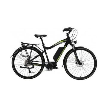 Bisan E-Cıty Siyah Yeşil 48 cm Hd 28 Jant 9 Vites Elektrikli Erkek Şehir Bisikleti