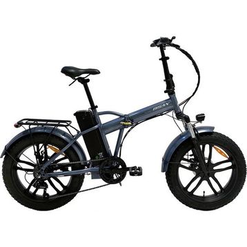 Bisan E-Folding F4 Metalik Gri Katlanabilir Elektrikli Bisiklet
