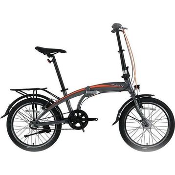 Bisan FX 3500-NX3 32 cm V 20 Jant NEX.3 Vites Metalik Gri Turuncu Katlanır Bisiklet